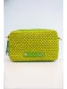 maison héritage PARIS Leren schoudertas "Gaby Paille" groen - (B)28 x (H)22 x (D)8 cm