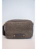 maison héritage PARIS Leder-Umhängetasche "Gaby Paille" in Grau - (B)28 x (H)22 x (T)8 cm
