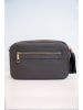 maison héritage PARIS Leder-Umhängetasche "Gaby Paille" in Grau - (B)28 x (H)22 x (T)8 cm