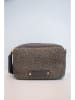 maison héritage PARIS Leder-Umhängetasche "Gaby Paille" in Grau - (B)28 x (H)22 x (T)8 cm