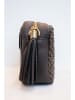 maison héritage PARIS Leder-Umhängetasche "Gaby Paille" in Grau - (B)28 x (H)22 x (T)8 cm