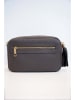 maison héritage PARIS Leder-Umhängetasche "Gaby Paille" in Grau - (B)28 x (H)22 x (T)8 cm