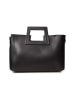 maison héritage PARIS Leder-Henkeltasche "Jane" in Schwarz - (B)34 x (H)26 x (T)11 cm