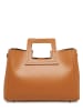 maison héritage PARIS Leren handtas "Jane" lichtbruin - (B)34 x (H)26 x (D)11 cm