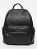 maison héritage PARIS Leder-Rucksack "Basi" in Schwarz - (B)28 x (H)27 x (T)13 cm