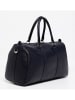 maison héritage PARIS Leder-Weekender "Nino" in Dunkelblau - (B)42 x (H)27 x (T)15 cm