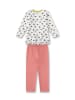 Sanetta Pyjama in Weiß/ Rosa