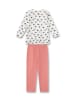 Sanetta Pyjama wit/lichtroze