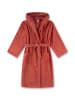 Sanetta Bademantel in Rot/ Orange