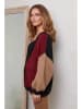 Joséfine Cardigan in Schwarz/ Hellbraun/ Rot