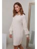 Joséfine Strickkleid in Creme