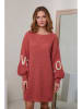 Joséfine Strickkleid in Rot