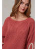 Joséfine Strickkleid in Rot