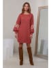 Joséfine Strickkleid in Rot