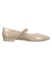 Paul Green Leren ballerina's met bandje beige