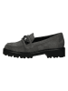 Gabor Leren mocassins grijs