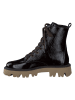 Paul Green Leder-Boots in Schwarz
