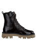 Paul Green Leder-Boots in Schwarz