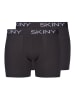Skiny 2er-Set: Boxershorts in Schwarz