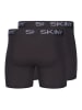 Skiny 2-delige set: boxershorts zwart