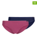 Skiny 2er-Set: Slips in Dunkelblau/ Lila