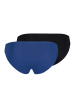 Skiny 2er-Set: Slips in Blau/ Schwarz
