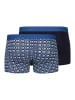 Skiny 2-delige set: boxershorts zwart/blauw