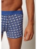 Skiny 2er-Set: Boxershorts in Schwarz/ Blau