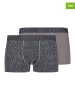 Skiny 2er-Set: Boxershorts in Grau/ Anthrazit