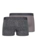 Skiny 2er-Set: Boxershorts in Grau/ Anthrazit