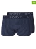 Skiny 2er-Set: Boxershorts in Dunkelblau