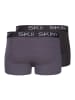 Skiny 2er-Set: Boxershorts in Schwarz/ Anthrazit