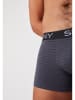 Skiny 2er-Set: Boxershorts in Schwarz/ Anthrazit