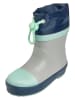 Playshoes Gummistiefel in Grau/ Türkis