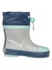 Playshoes Gummistiefel in Grau/ Türkis