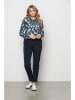 &Co Woman Bluse "Lotte" in Schwarz/ Weiß/ Türkis
