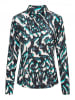 &Co Woman Bluse "Lotte" in Schwarz/ Grau/ Türkis