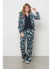 &Co Woman Blazer "Copenhagen" grijs/wit/turquoise