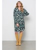 &Co Woman Jurk "Alonsa" grijs/crème/turquoise