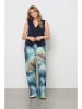 &Co Woman Broek "Julie" blauw/beige/groen