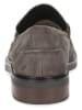 Caprice Leder-Mokassins in Grau