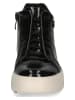 Caprice Leder-Sneakers in Schwarz
