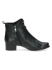 Caprice Leder-Stiefeletten in Schwarz