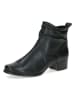 Caprice Leder-Stiefeletten in Schwarz