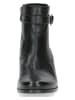 Caprice Leder-Stiefeletten in Schwarz