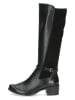 Caprice Leder-Stiefel in Schwarz