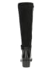 Caprice Leder-Stiefel in Schwarz