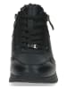 Caprice Leder-Sneakers in Schwarz