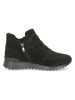 Caprice Leren enkelboots zwart