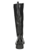 Caprice Leder-Stiefel in Schwarz